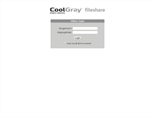 Tablet Screenshot of fileshare.coolgray.dk